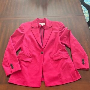 Escada Sport Wool Blend Classic & Trendy One-Button Tailored Blazer/Smoking Pink